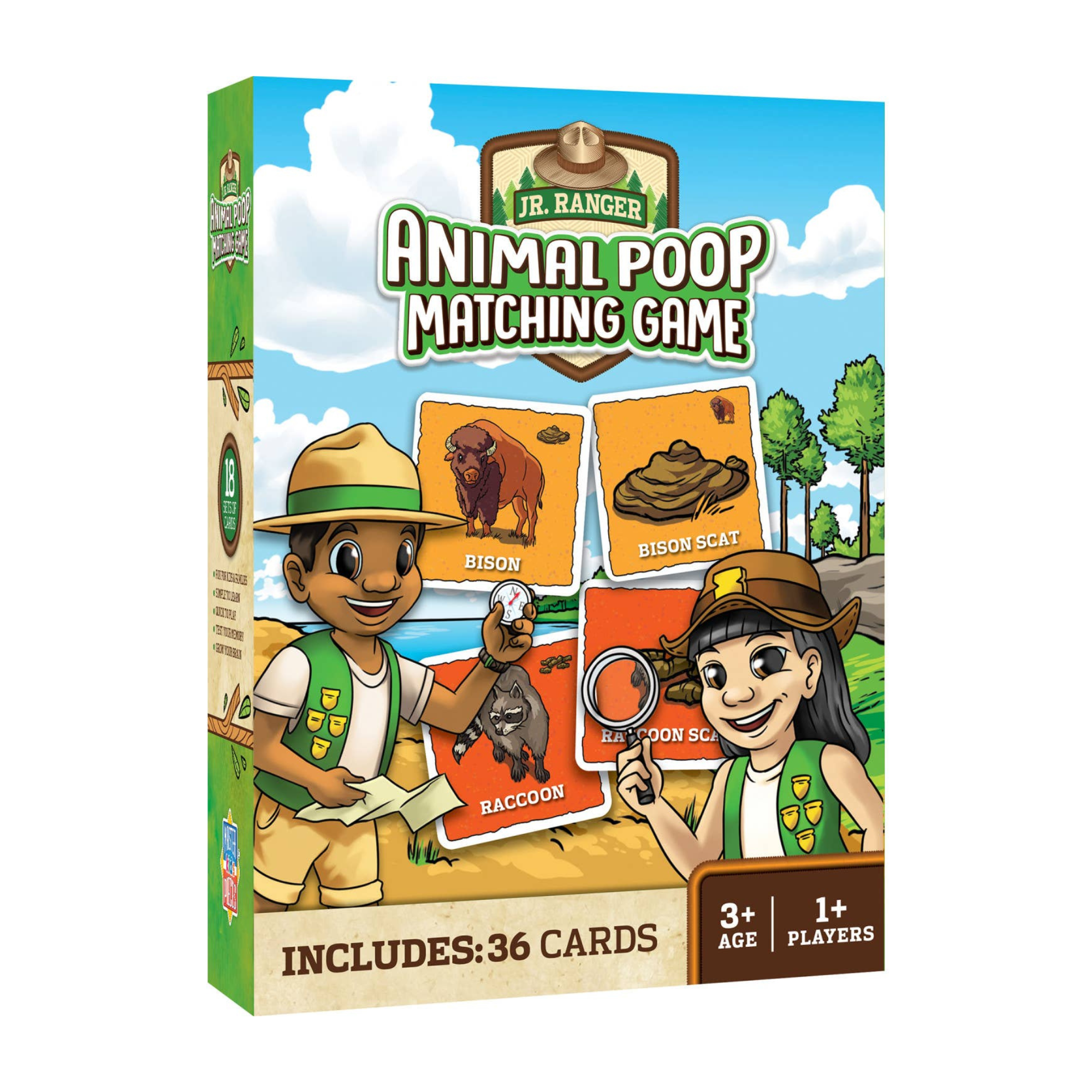 National Parks Jr Ranger - Animal Poop Matching Game