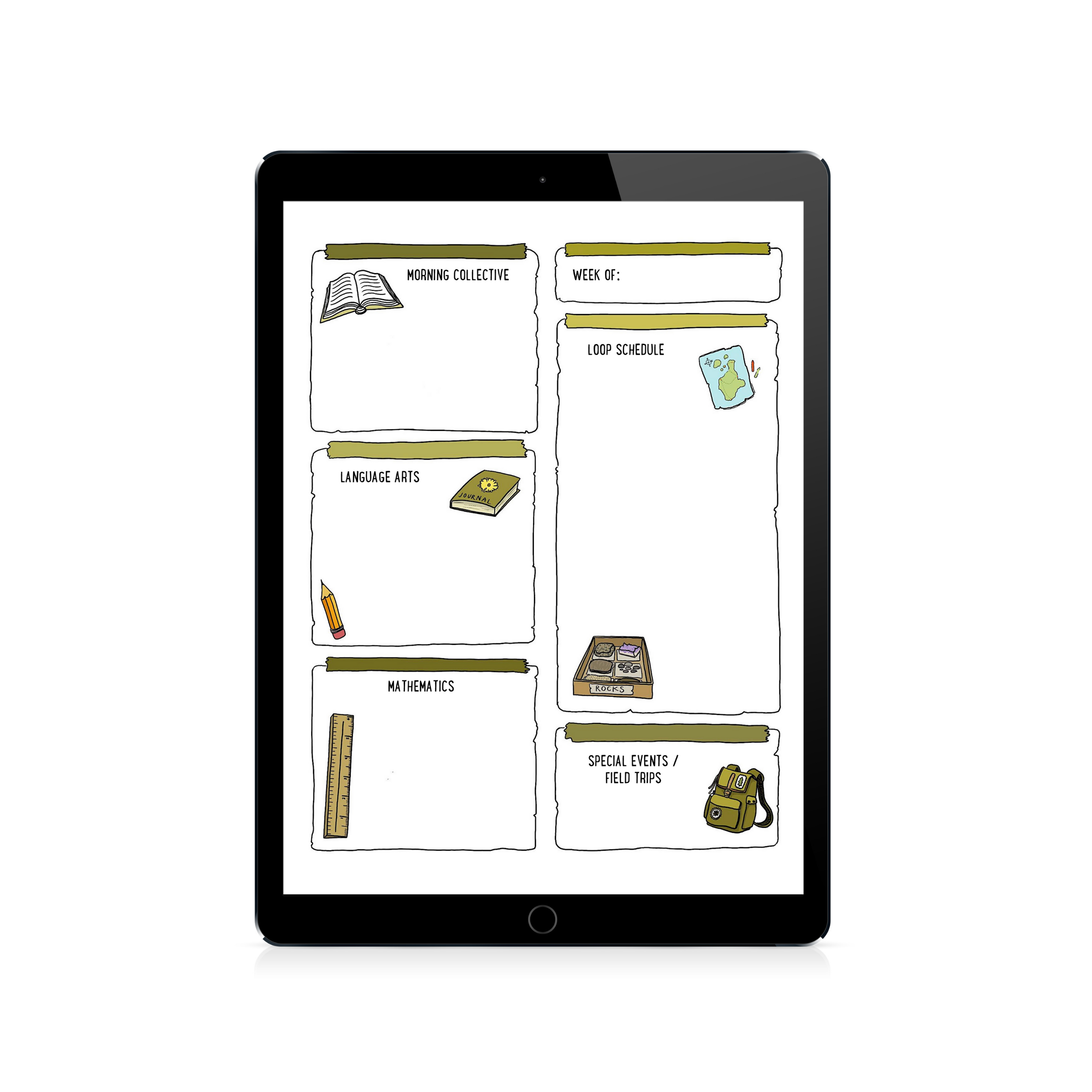 Printable Weekly Lesson Planning Template
