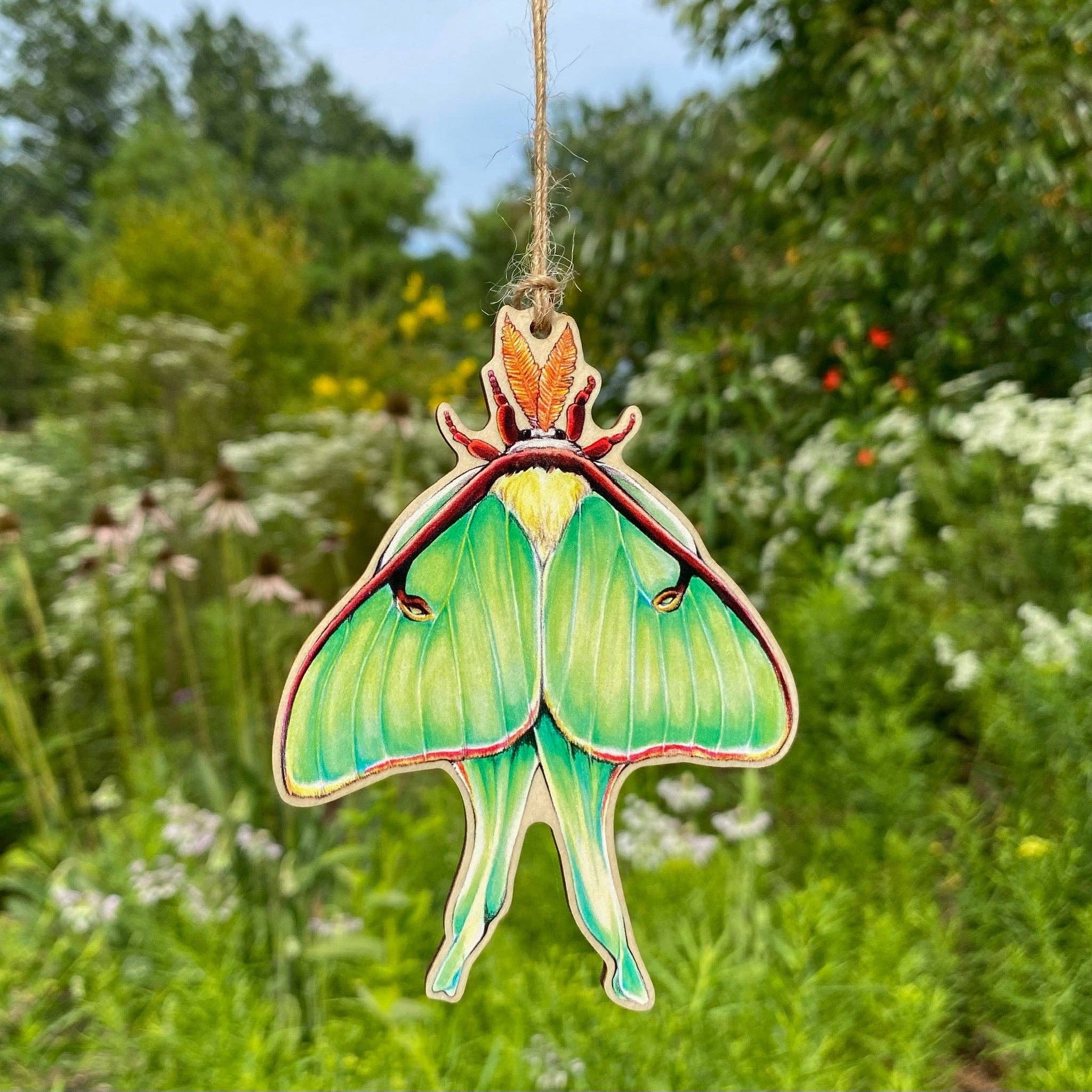 Luna Moth Wood Print Ornament
