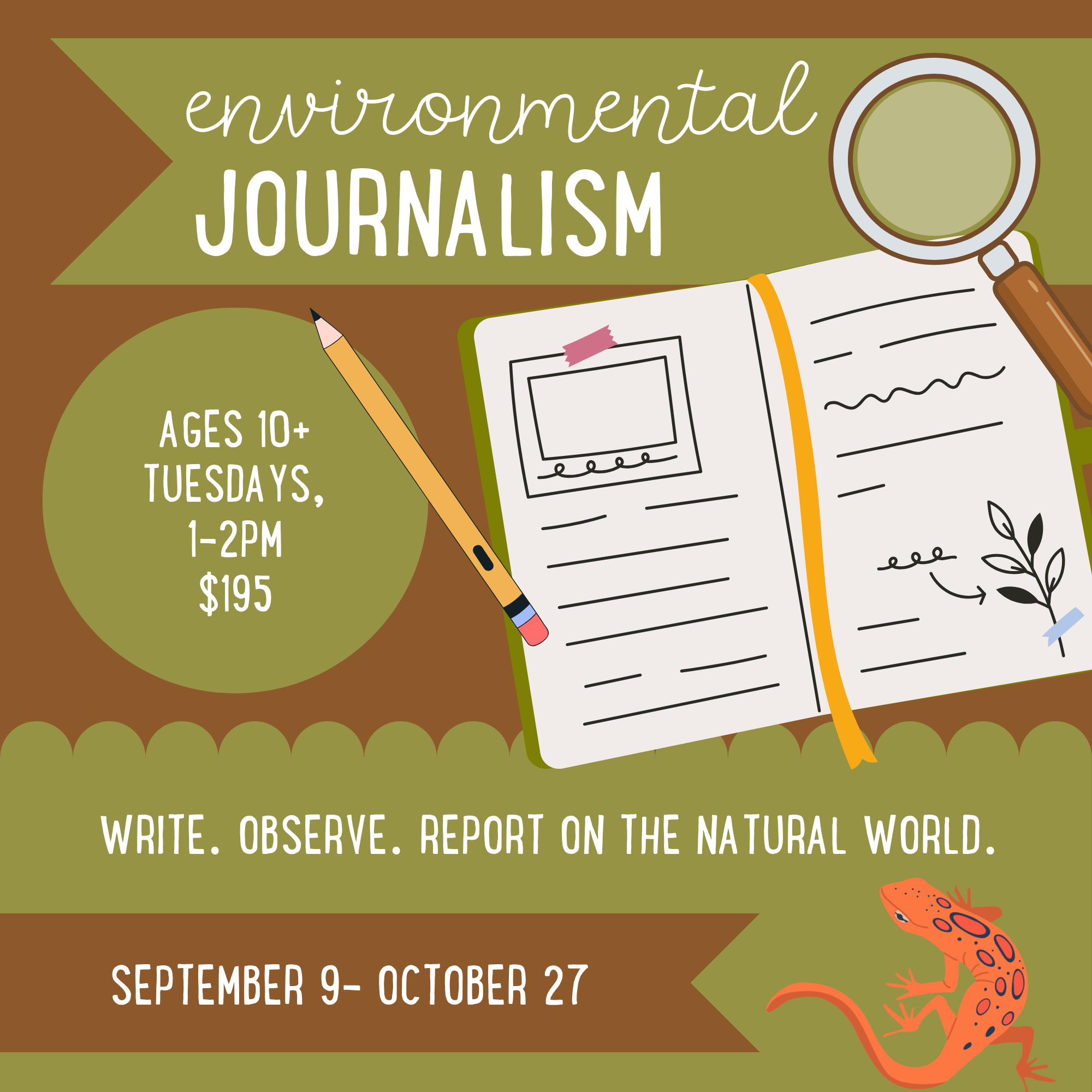 Environmental Journalism 8-Week Workshop