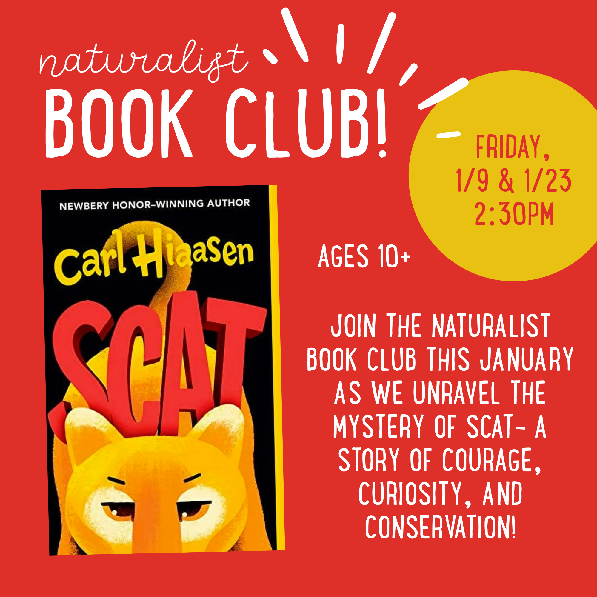 NATURALIST BOOK CLUB- SCAT!
