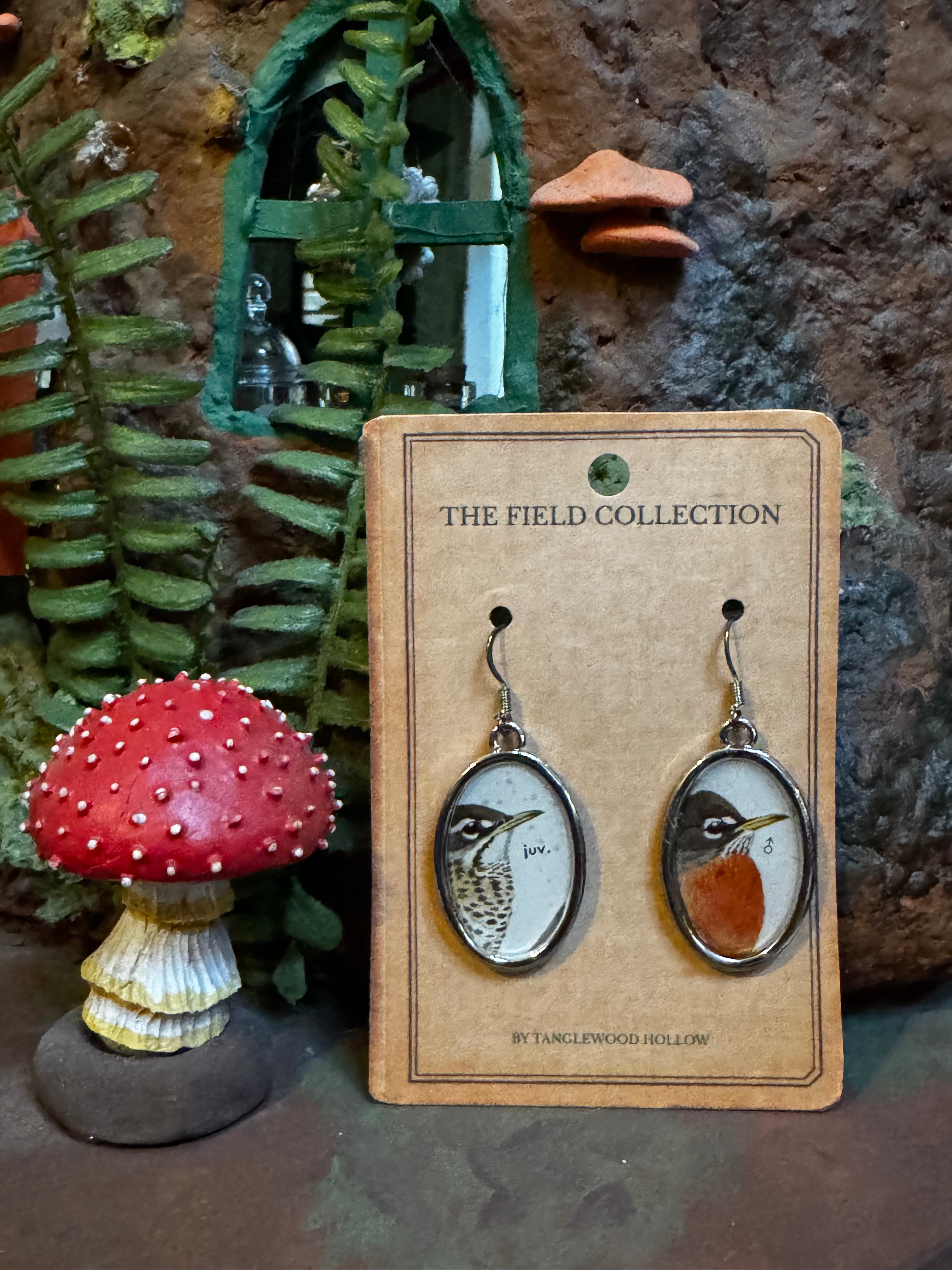 American Robin Earrings