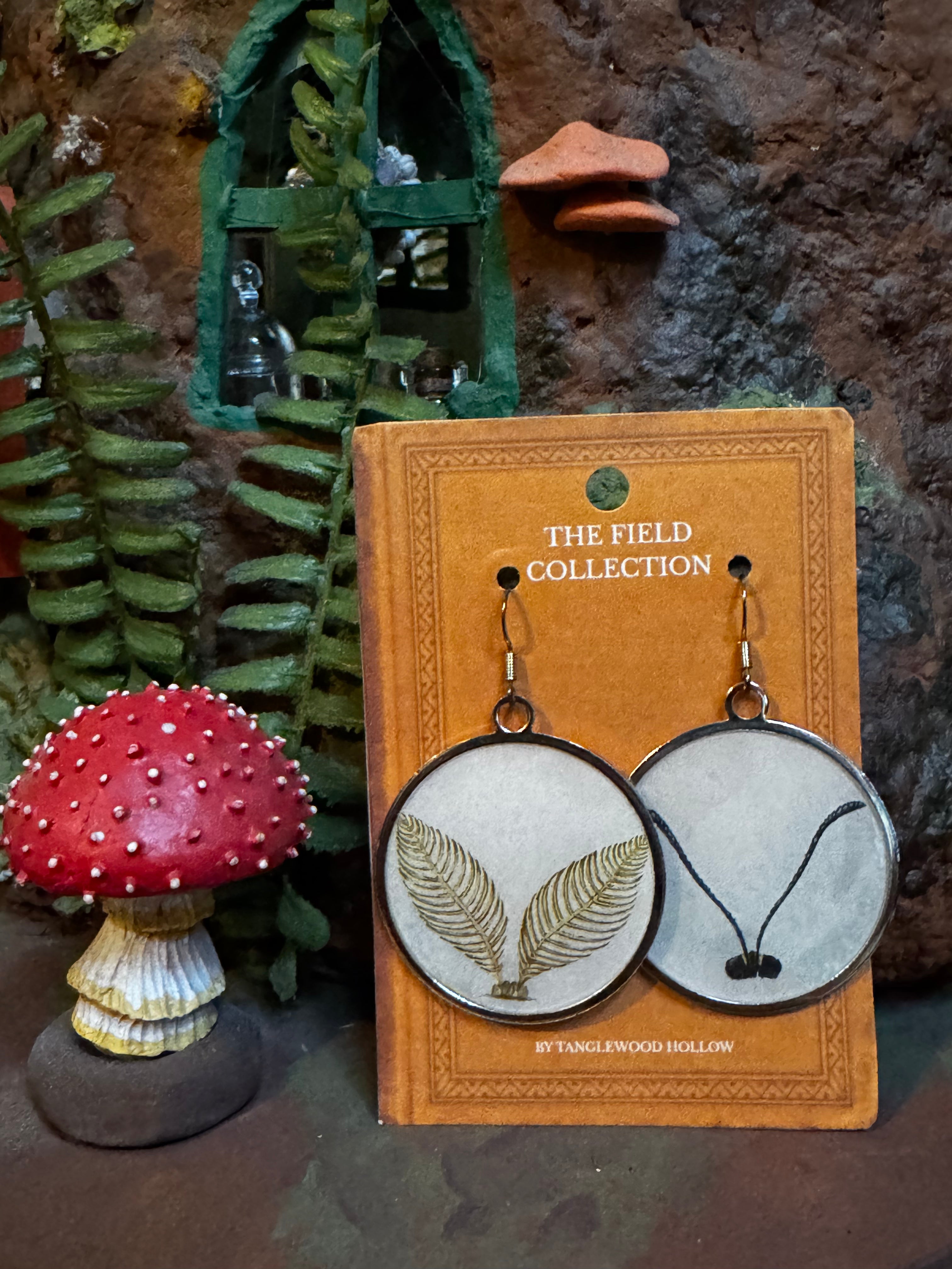 Caterpillar & Moth Antennae Earrings