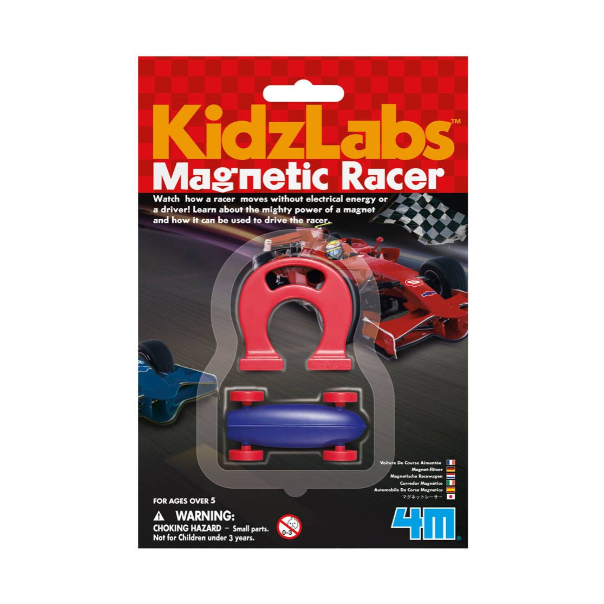4M KidzLabs Mighty Magnet Magnetic Racer DIY Kit