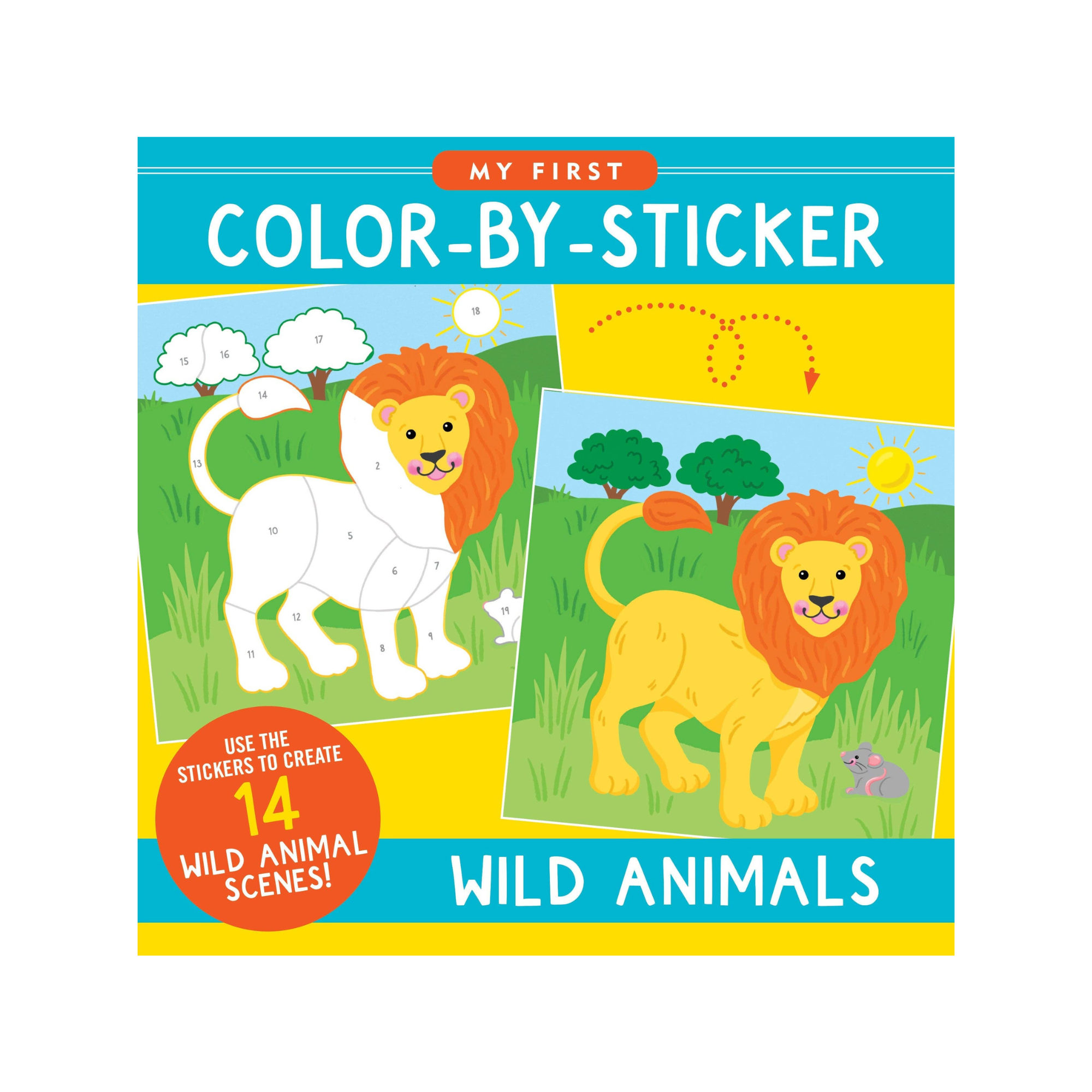Wild Animals First Color by Sticker Book