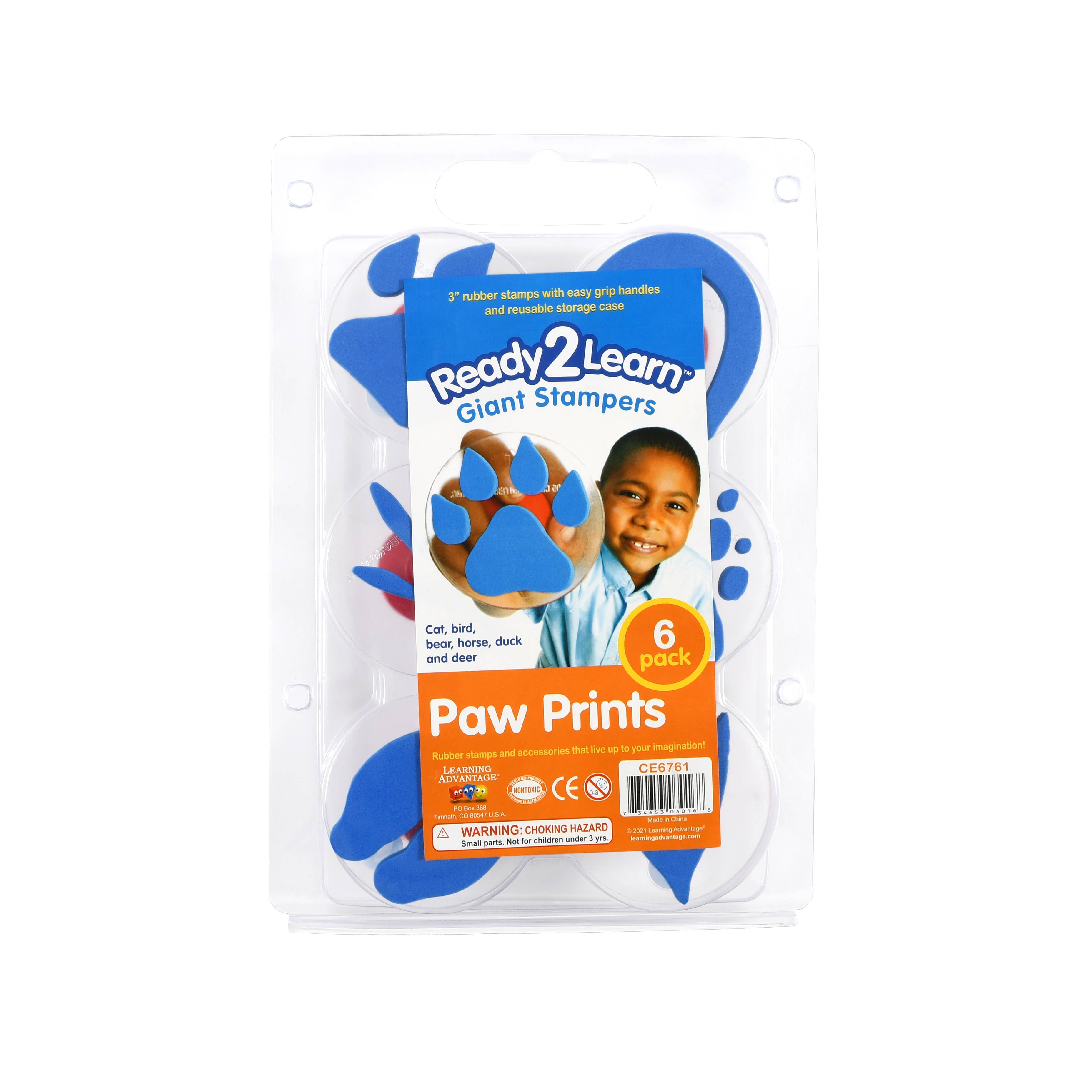 Giant Stampers - Paw Prints  - Set of 6