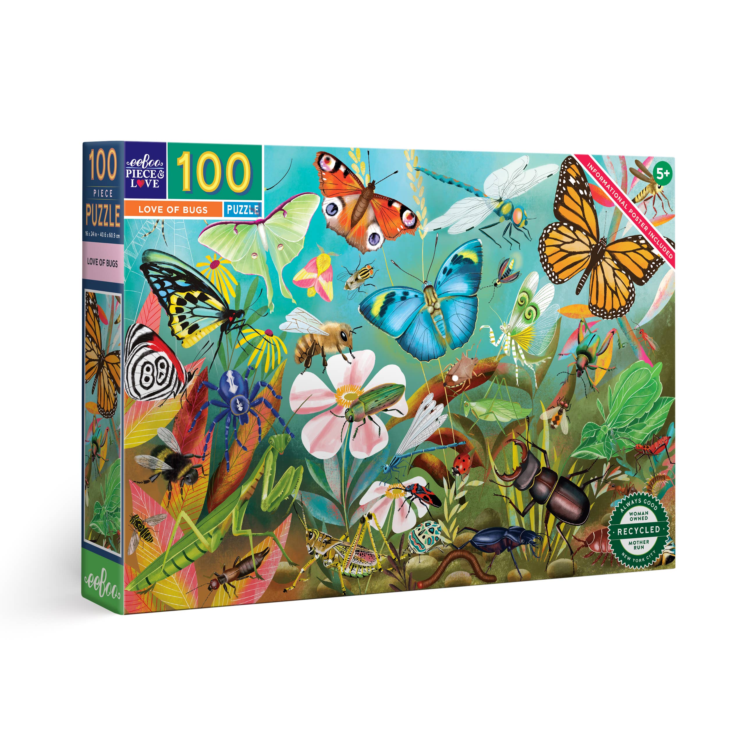 Love of Bugs 100 Piece Puzzle
