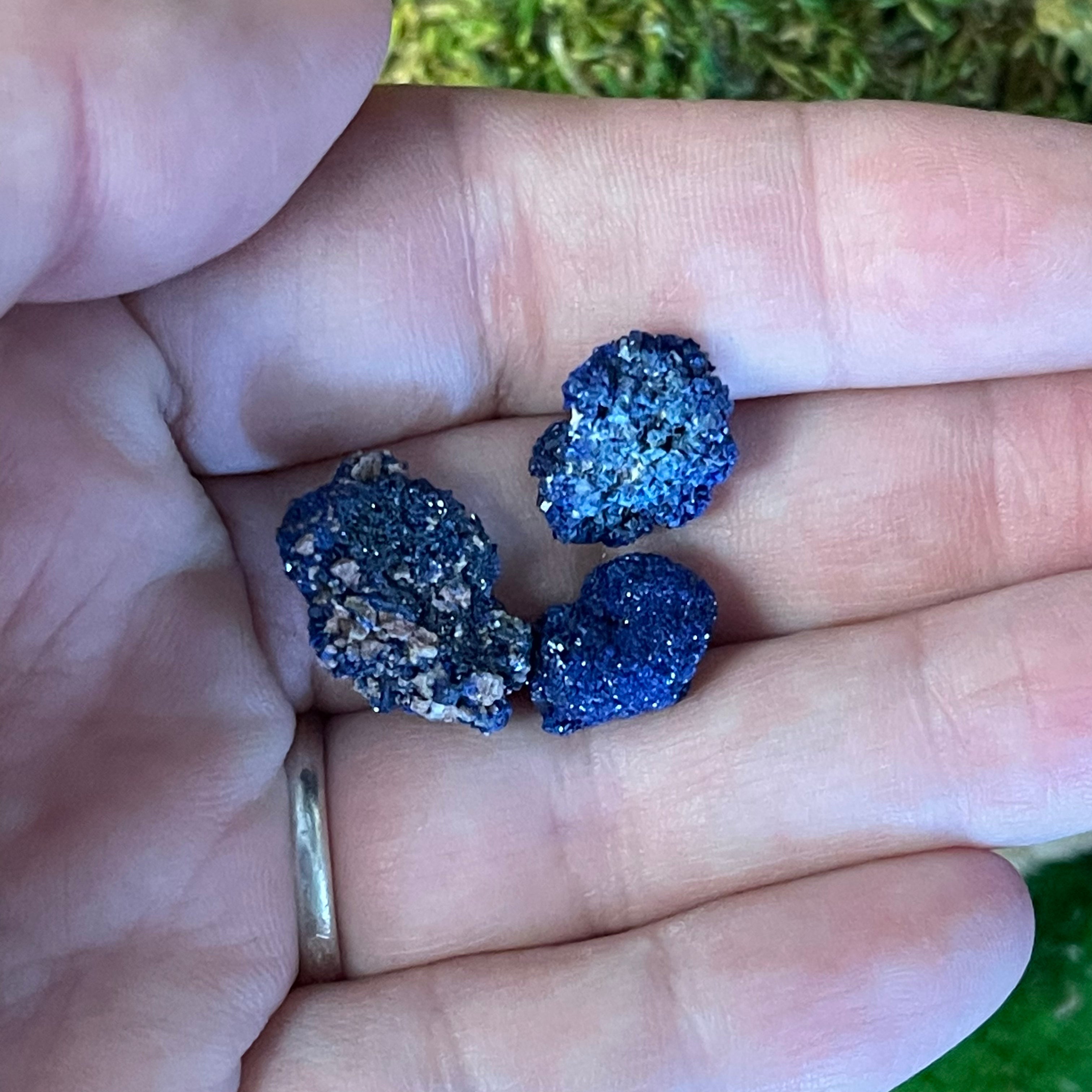 Raw Azurite Blueberries