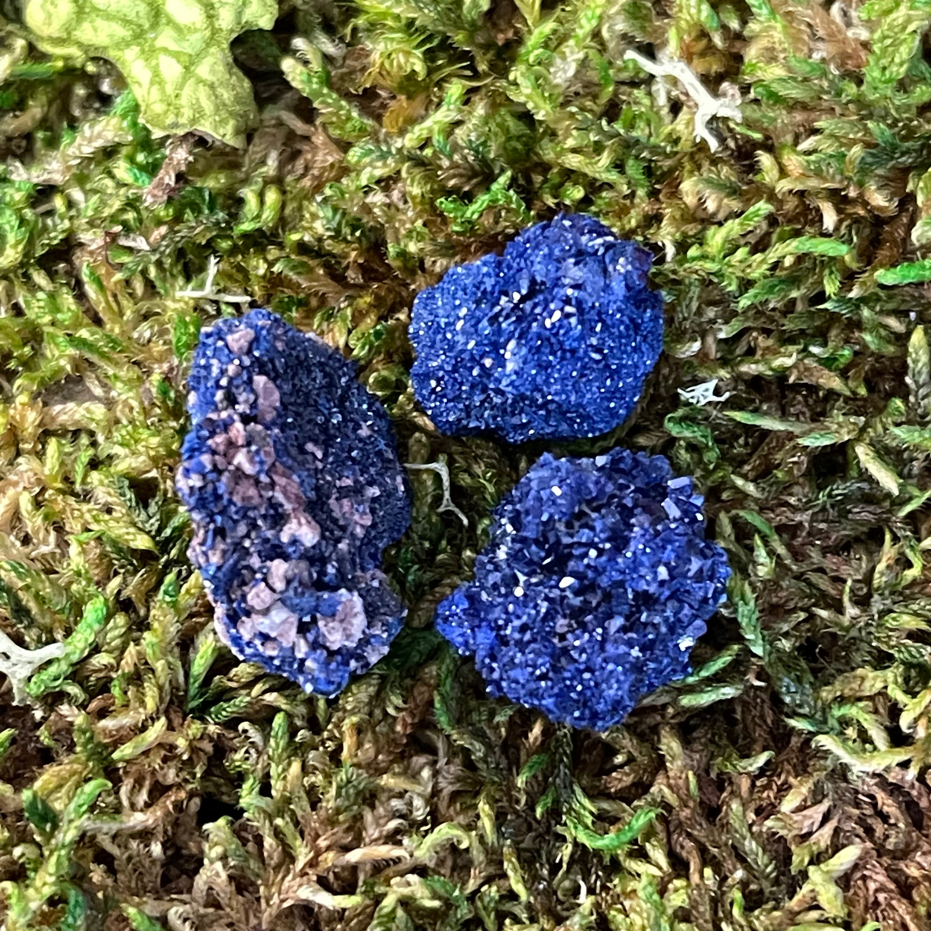 Raw Azurite Blueberries